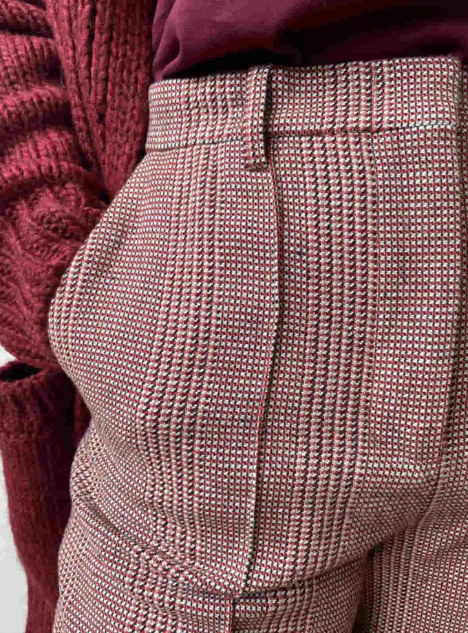 Pantaloni bermuda con fantasia check Manila Grace