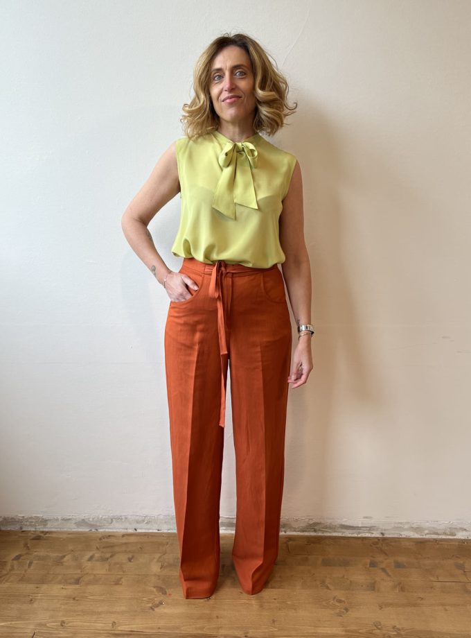 Pantalone palazzo fettuccia Manila Grace