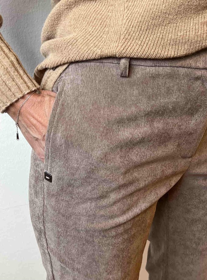 Pantalone chino velluto millerighe Manila Grace