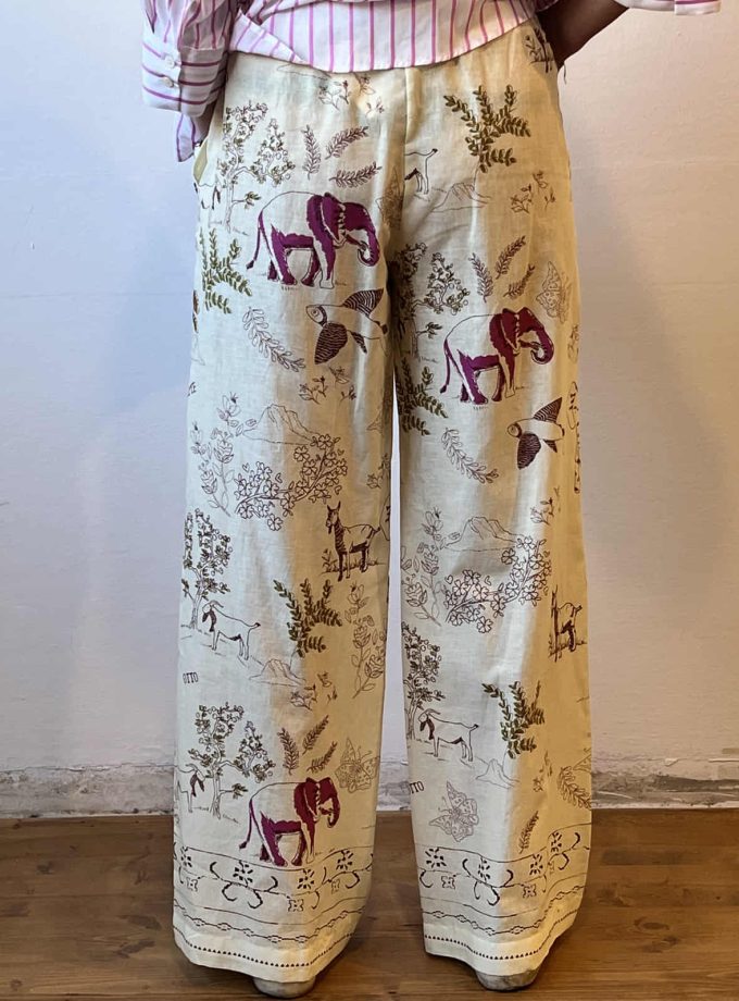 Pantalone palazzo misto lino Ottod'Ame