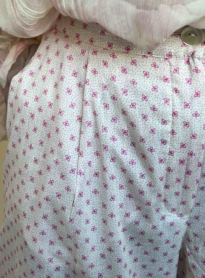 Pantalone palazzo a fiorellini Alessia Santi