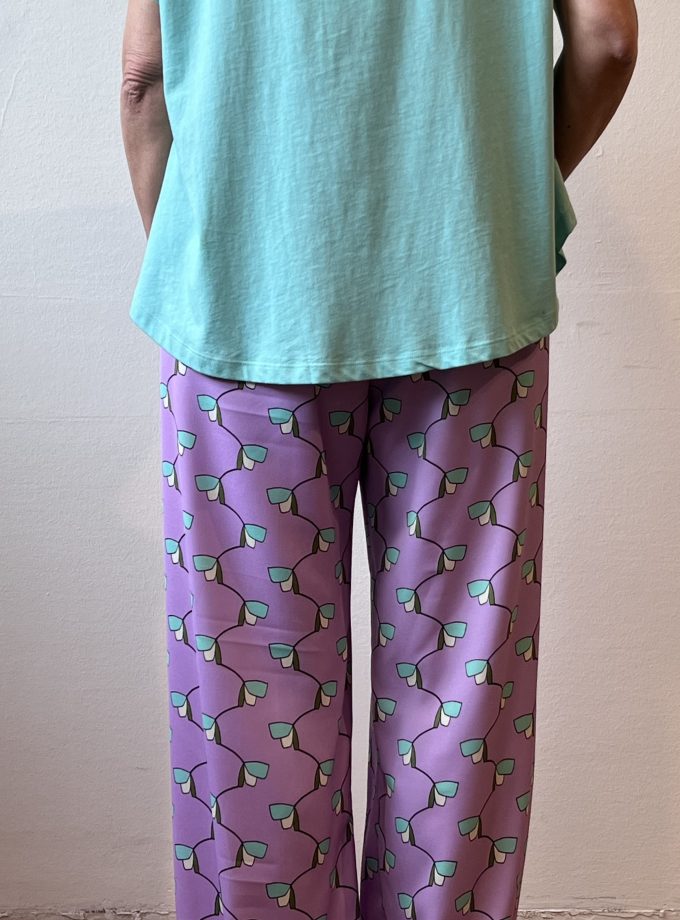 Pantalone ampio in fantasia "Flowering" Meme Road