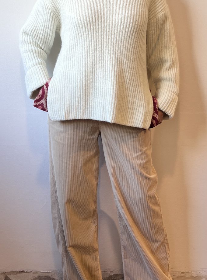 Maxi pull con scollo a v profondo Akep