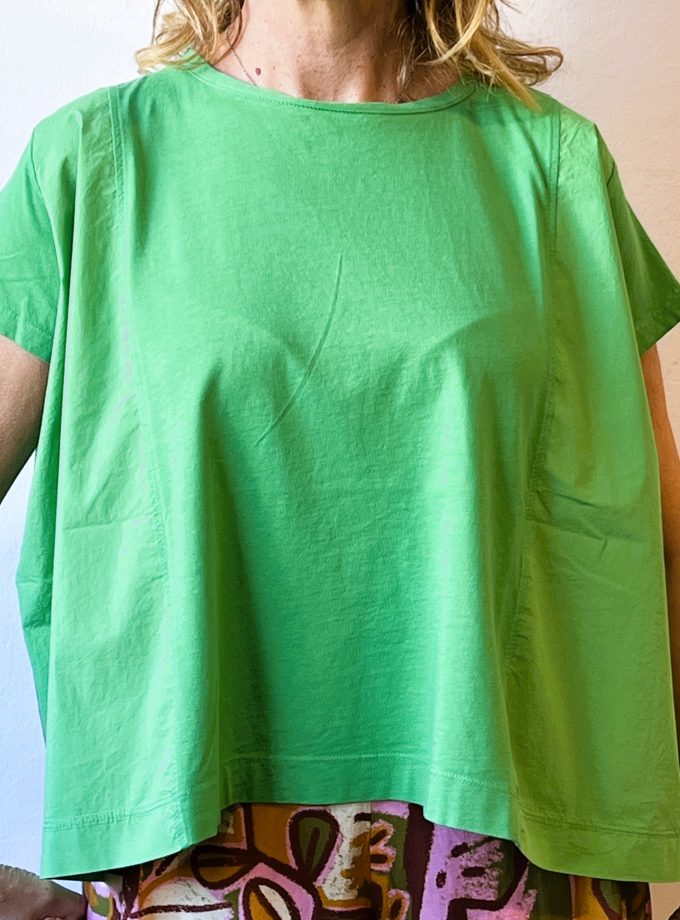 T-shirt manica corta bi materiale Meme Road