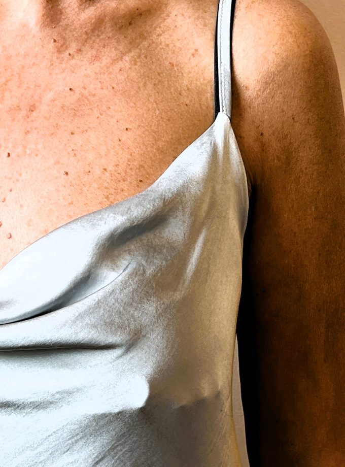 Top bretelle raso Manila Grace