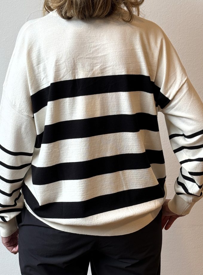 Maglione in viscosa rigato Ottod'Ame