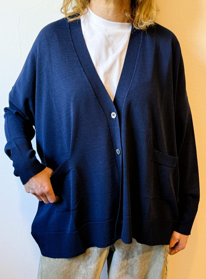 Cardigan over in viscosa Jei-O Laboratorio