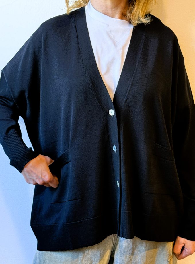 Cardigan over in viscosa Jei-O Laboratorio