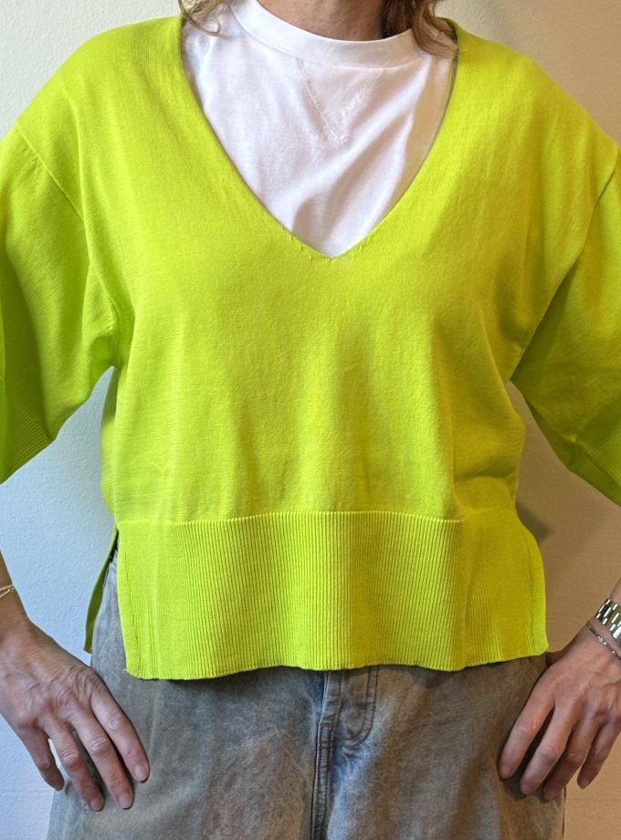 Maglia filo scollo V manica corta Jei-O Laboratorio