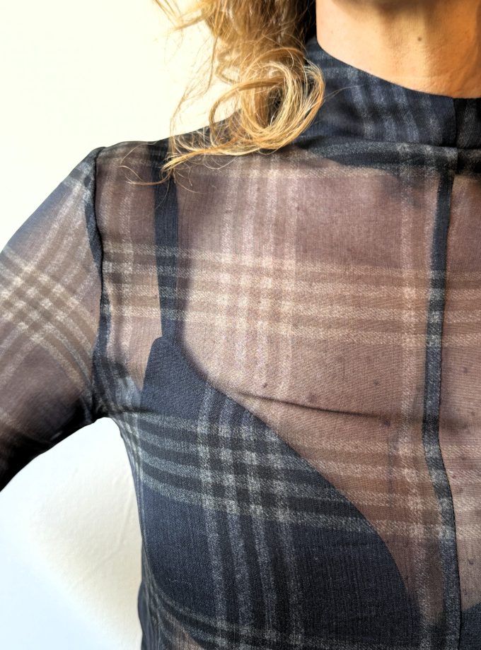 Blusa tartan Ottod'Ame
