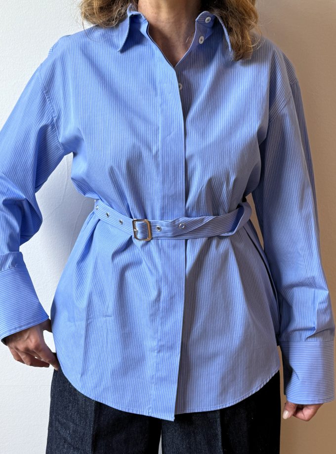 Camicia in popeline con fusciacca Ottod'Ame