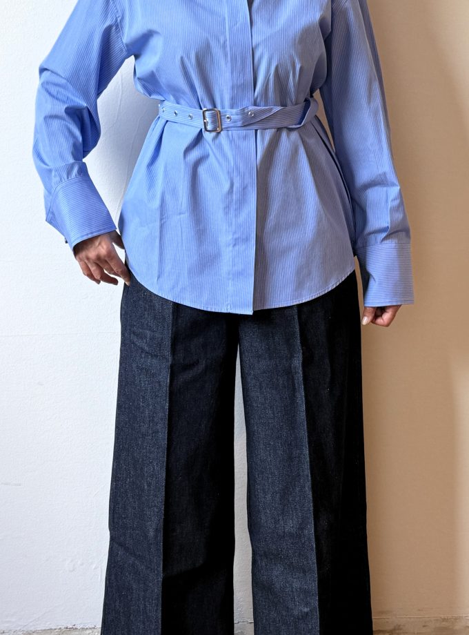 Camicia in popeline con fusciacca Ottod'Ame