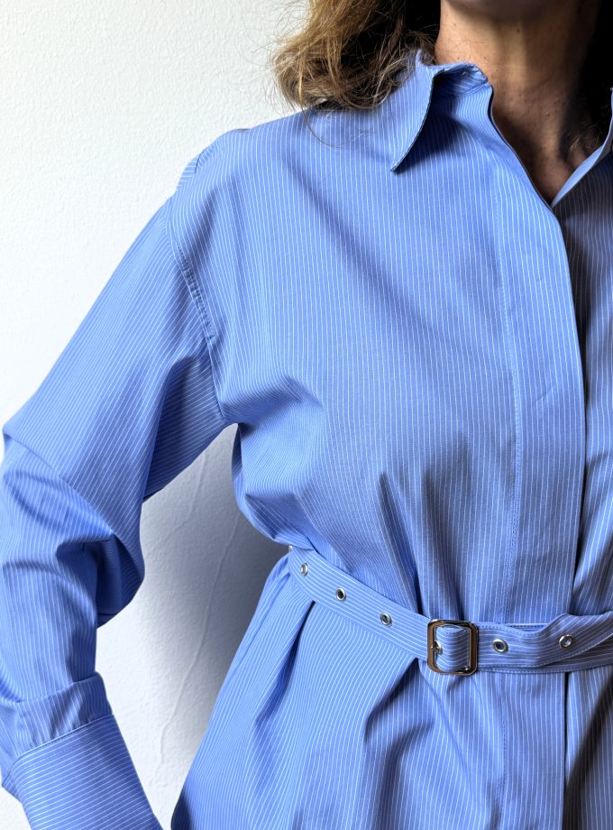 Camicia in popeline con fusciacca Ottod'Ame