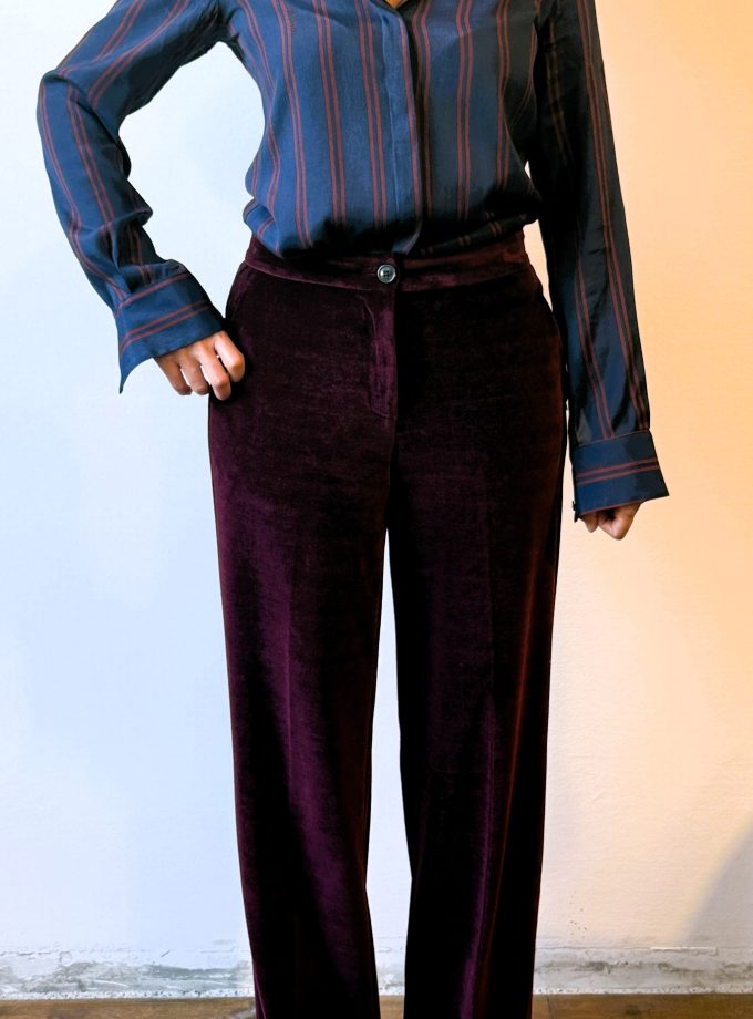 Camicia rigata in viscosa Ottod'Ame