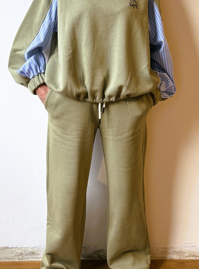 Felpa con inserti in popeline Ottod'Ame