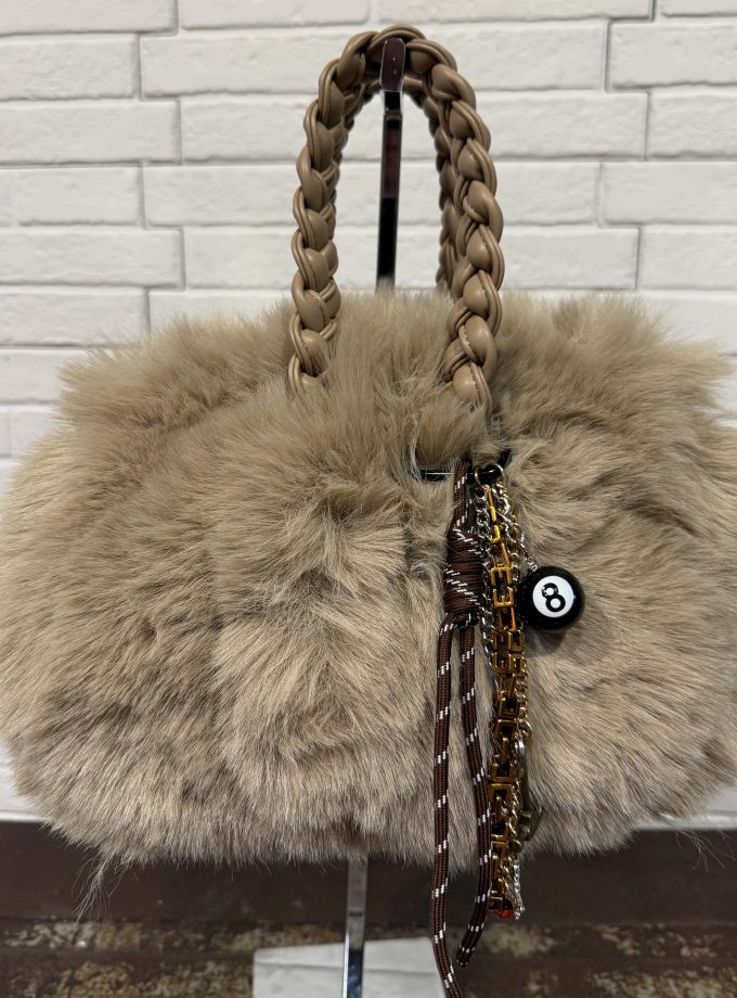 Borsa a mano in ecopelliccia Alessia Santi