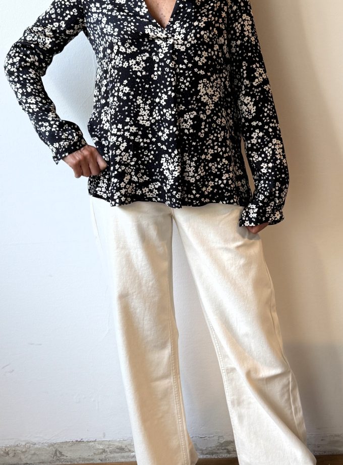 Blusa scollo V fantasia Alessia Santi