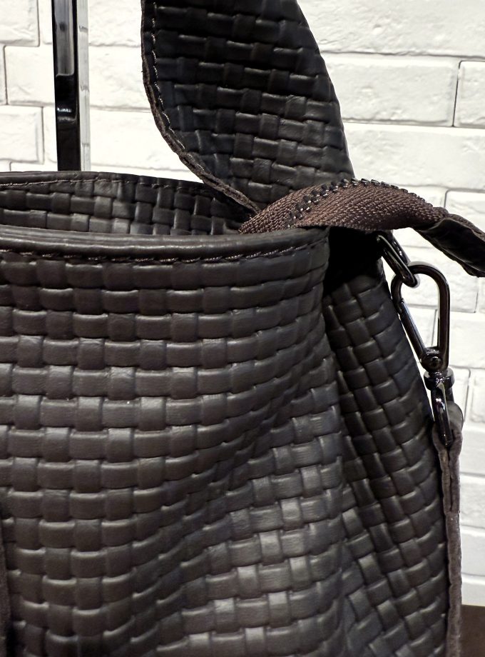 Borsa a mano in pelle intrecciata Alessia Santi