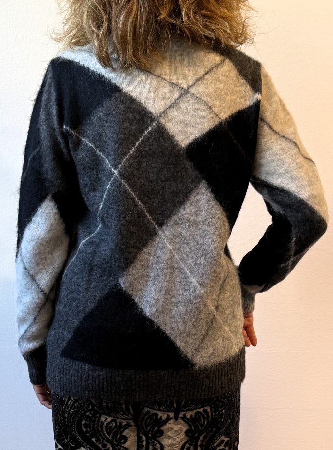 Cardigan motivo a rombi Alessia Santi