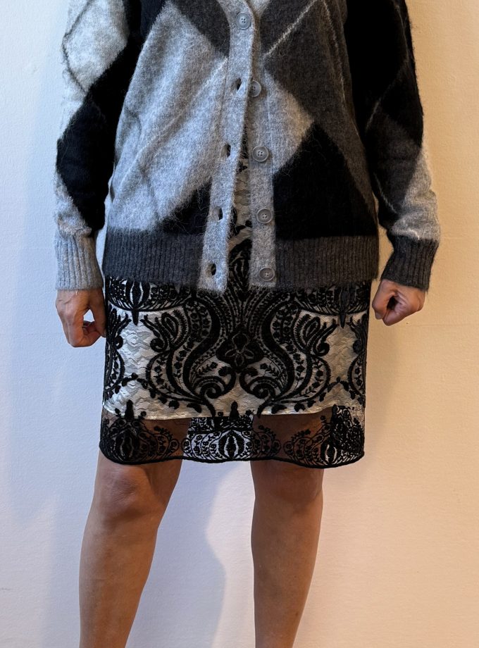 Cardigan motivo a rombi Alessia Santi