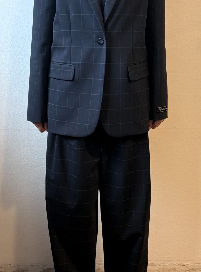 Giacca patchwork check e gessato Ottod'Ame