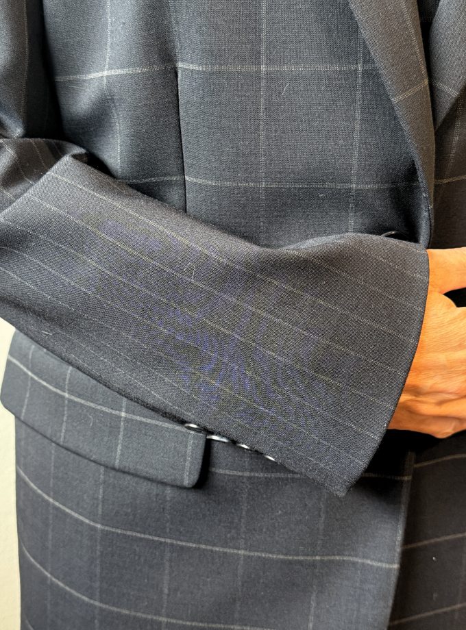 Giacca patchwork check e gessato Ottod'Ame