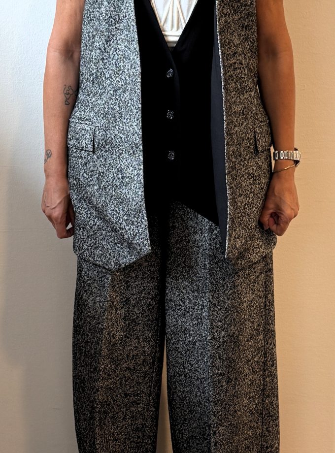 Maxi gilet bimateriale Manila Grace