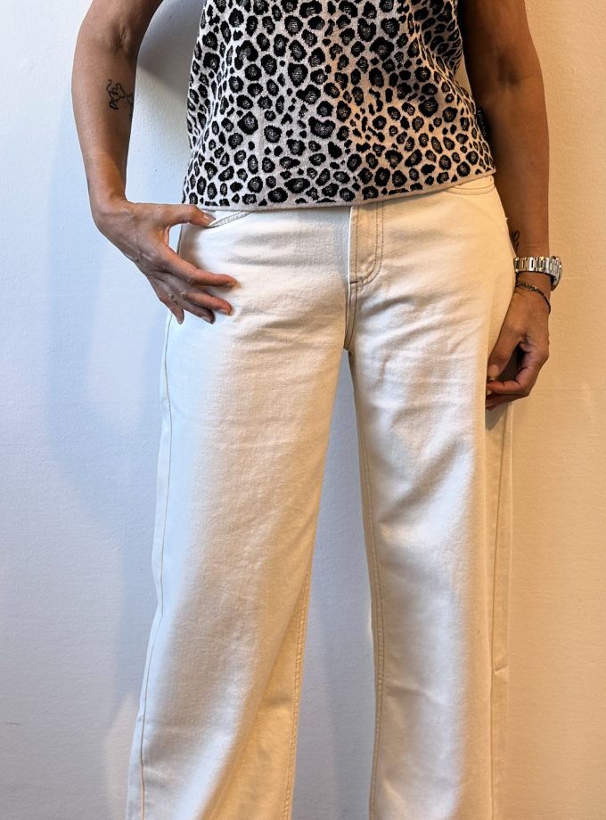 Gilet in cotone e lana jacquard Alessia Santi