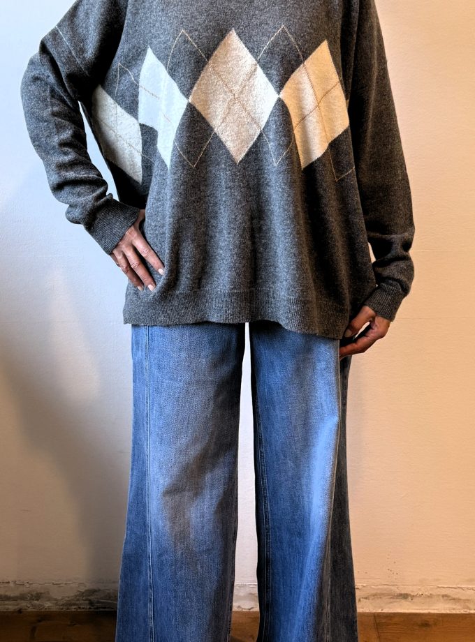 Maglione motivo rombi Jei- O Laboratorio