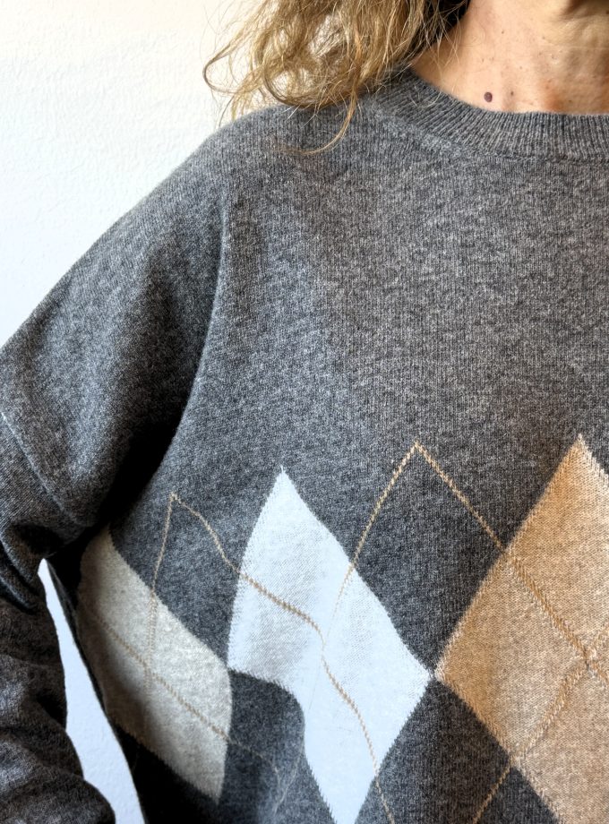 Maglione motivo rombi Jei- O Laboratorio