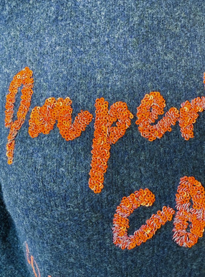 Maglia girocollo con ricamo Alessia Santi