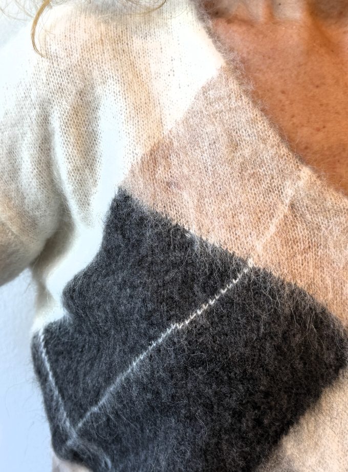 Maglia sollo V a rombi Alessia Santi