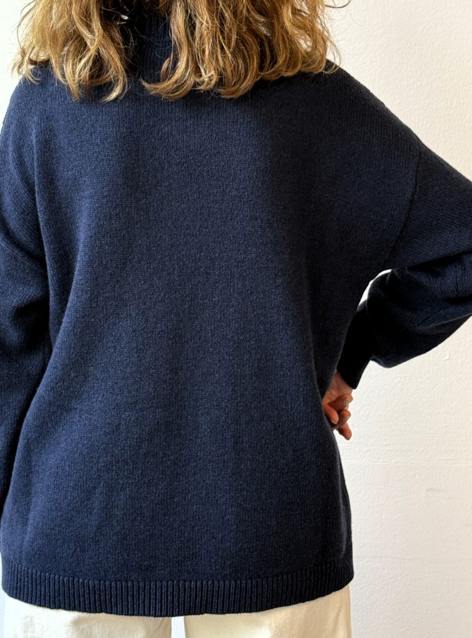 Pull misto cashmere con scritta Alessia Santi