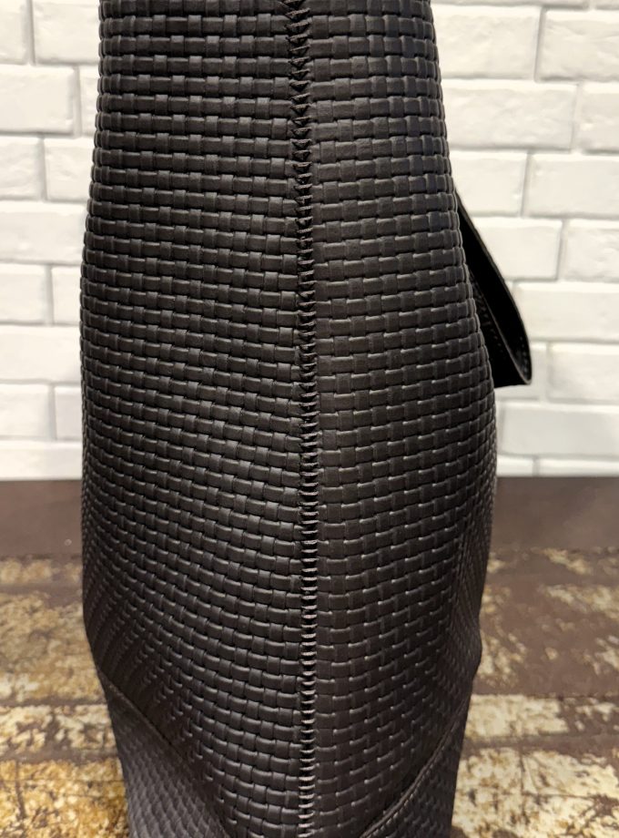 Secchiello in pelle intrecciata Alessia Santi