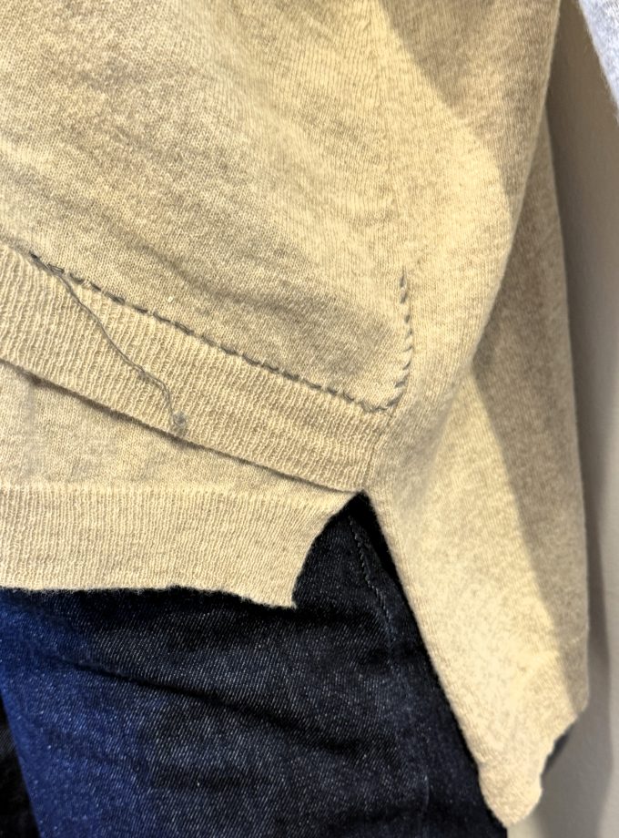 Maglia asimmetrica intrecci Jei-O Laboratorio