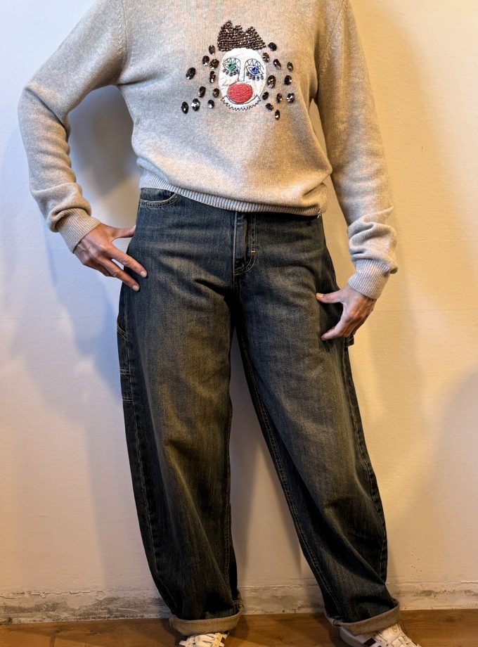 Maglia girocollo ricamata Souvenir Privée