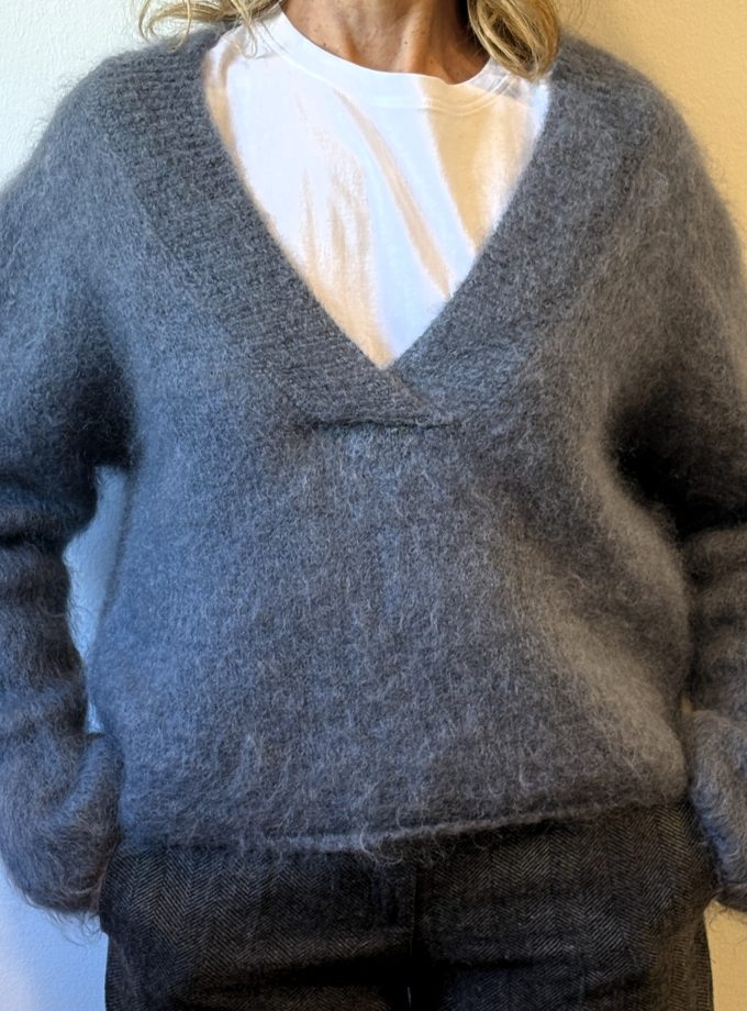 Maglia scollo V mohair Souvenir Privèe
